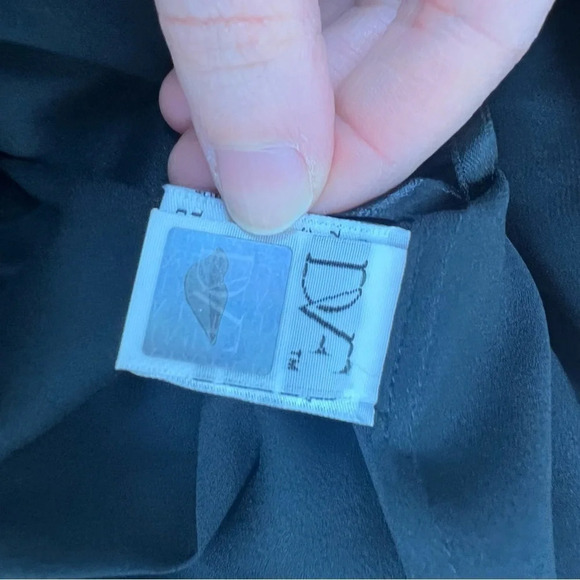 Diane Von Furstenberg Sequin Embellished Cocktail Dress Navy Blue Size 6 - Picture 7 of 8